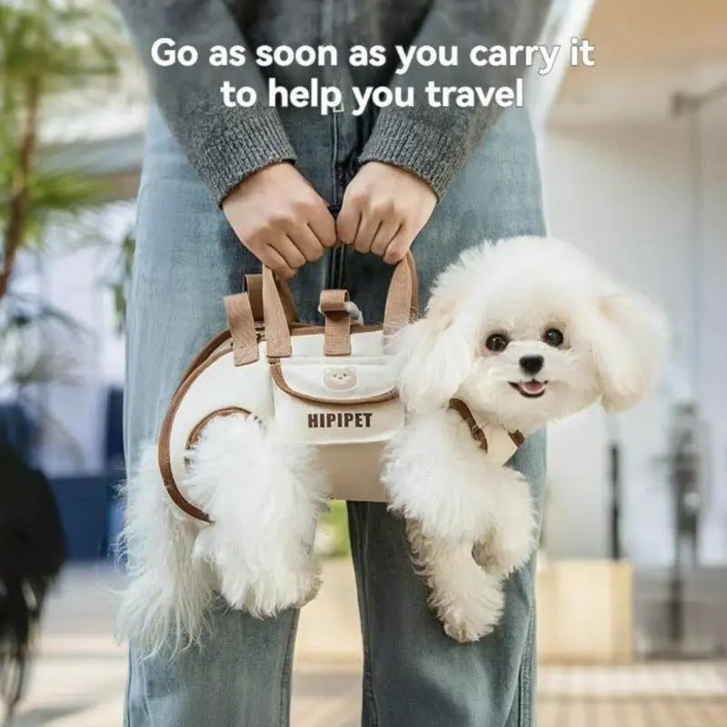 3-in-1 pet carrier and leash for easy travel Backpack-style dog walker with hands-free carrying and built-in storage space