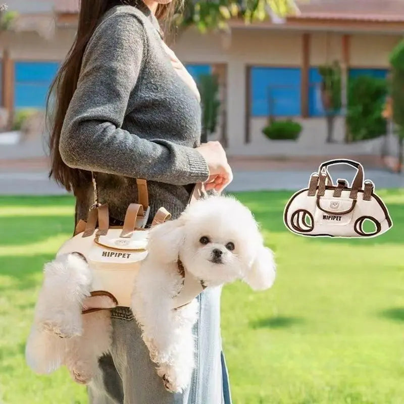 3-in-1 pet carrier and leash for easy travel Backpack-style dog walker with hands-free carrying and built-in storage space