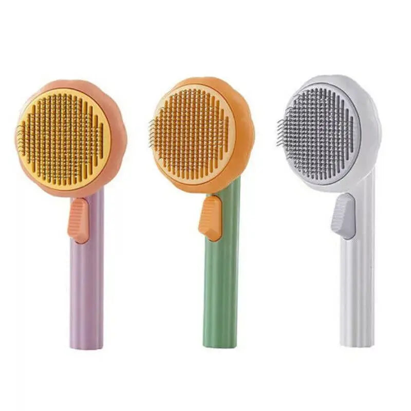 Self-cleaning Pet Comb, Dog and Cat Rabbit Grooming Pumpkin Comb, Easy Care Comb
