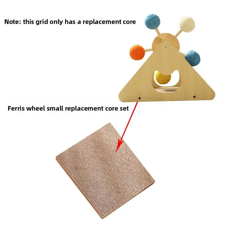 Cat Toy Turntable Cat Scratching Board Sisal Self-Entertainment Boredom Relief Kitten Claw Grinding Toy