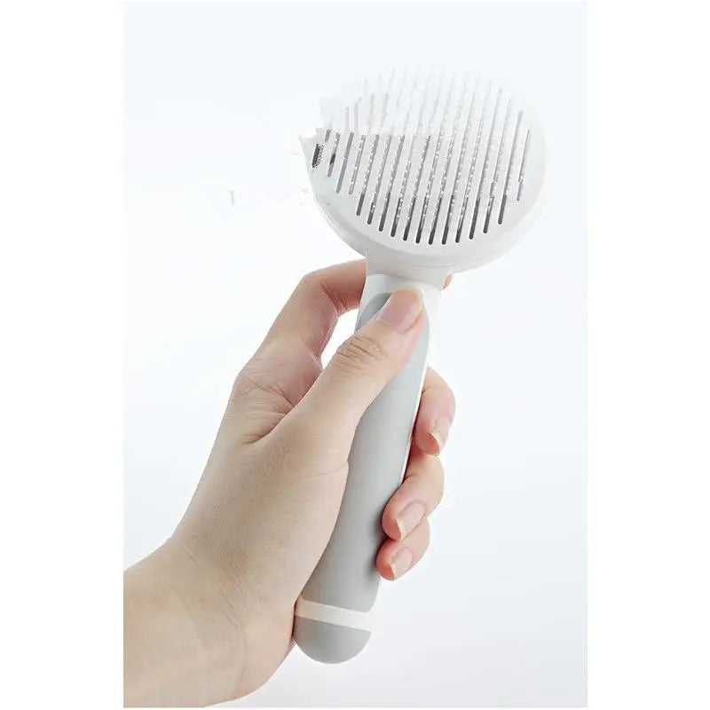 Pet Hair Cleaning Brush, Cute Round Cat Hair Cleaning Tool, Pet Automatic Cleaning Comb
