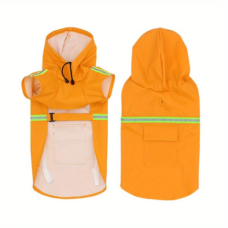 New Pet Raincoat with Hat Big Dog Poncho Waterproof Reflective Dog Raincoat Pet Clothes in Stock