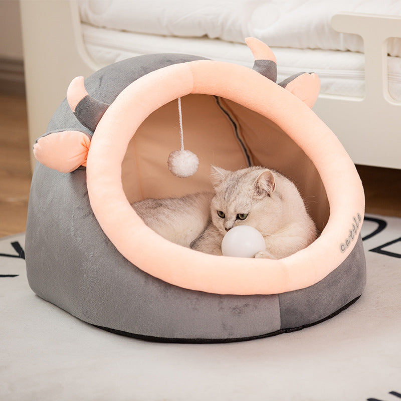 Cozycat Winter Hideaway: Warm And Stylish Cat Litter Kennel