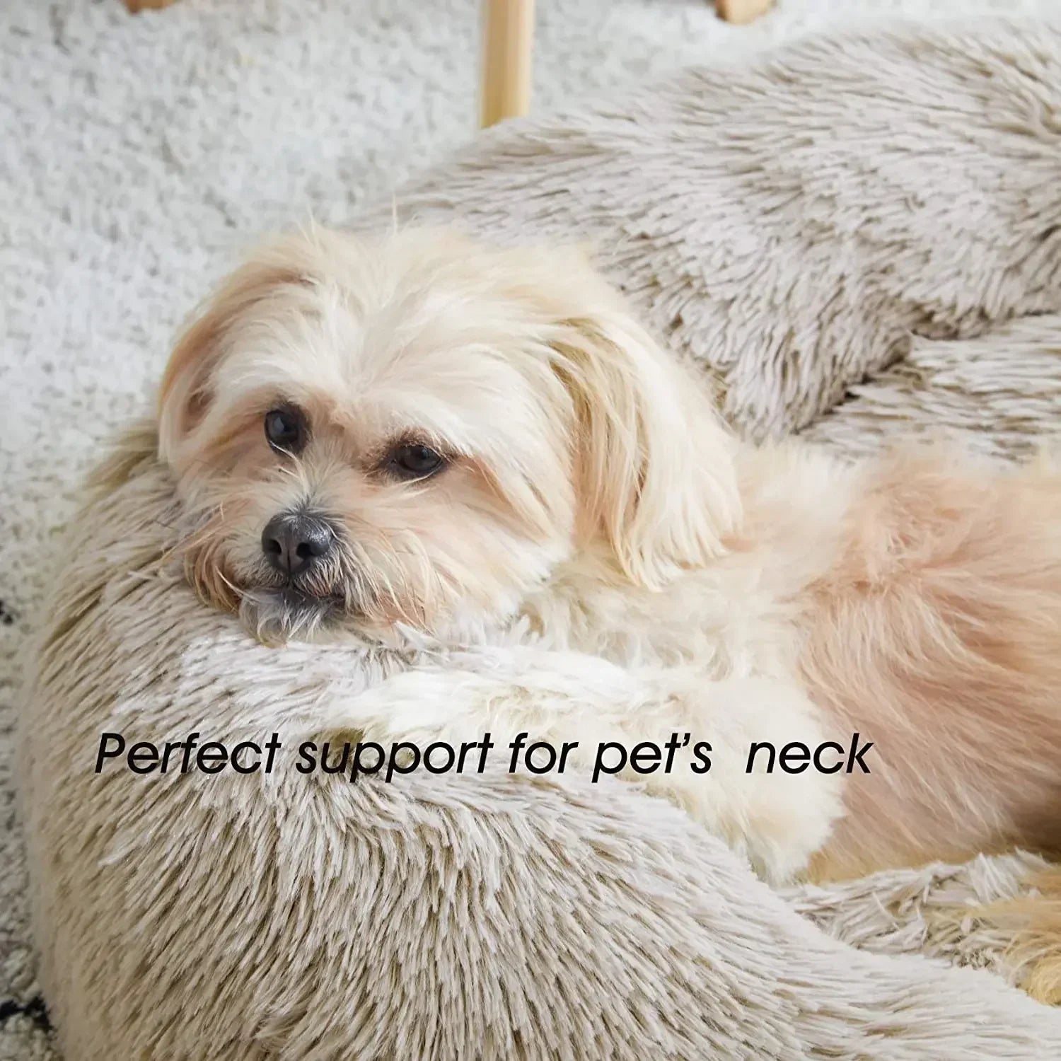 Soft plush pet bed