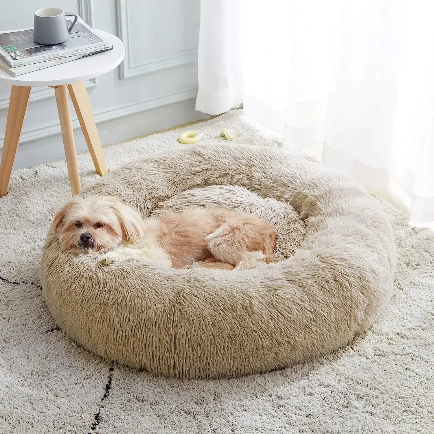 Soft plush pet bed