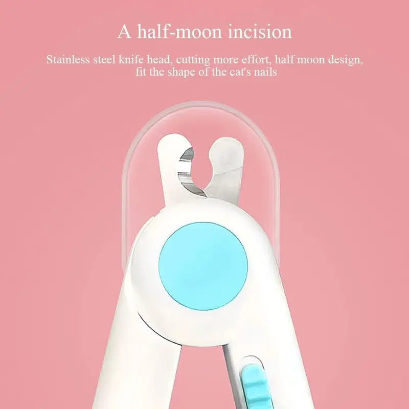 Pet Cats Dog Nail Clipper Cutter Stainless Steel Grooming Scissors Professional Clippers Claw Nail Scissors with LED Lights Pet
