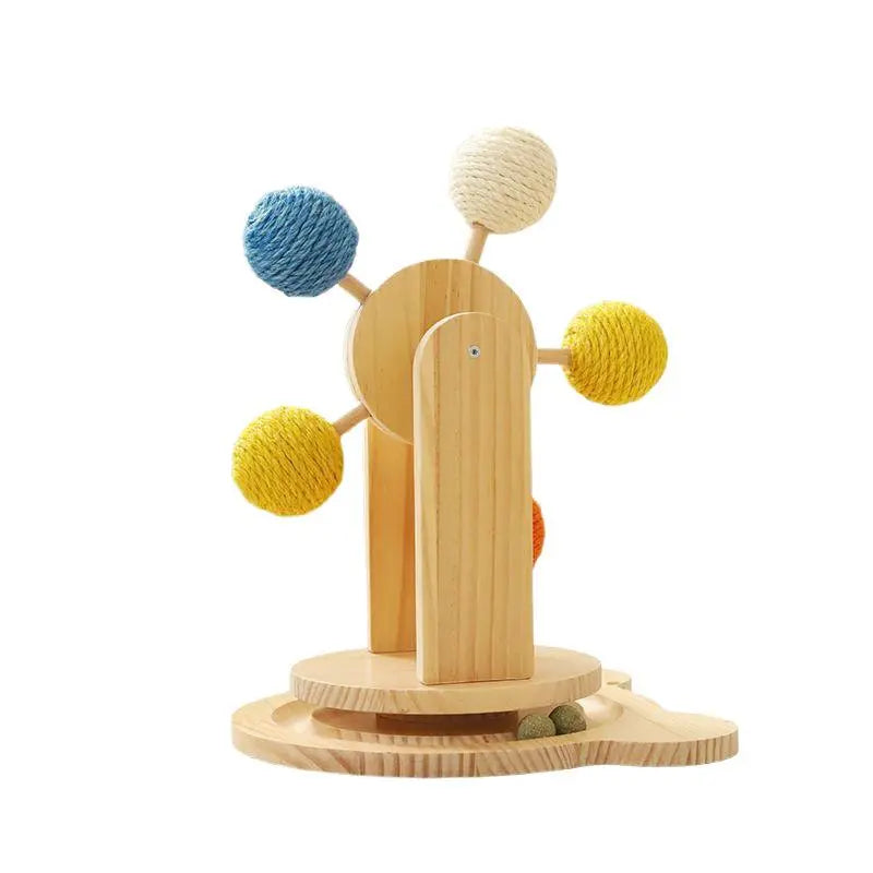 Cat Toy Turntable Cat Scratching Board Sisal Self-Entertainment Boredom Relief Kitten Claw Grinding Toy