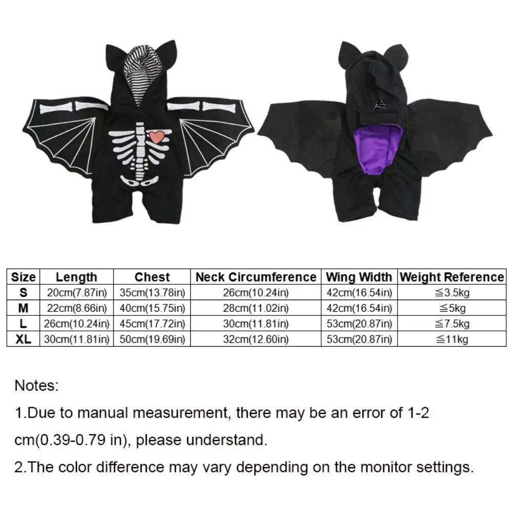 Black Bat Costume for Dogs
