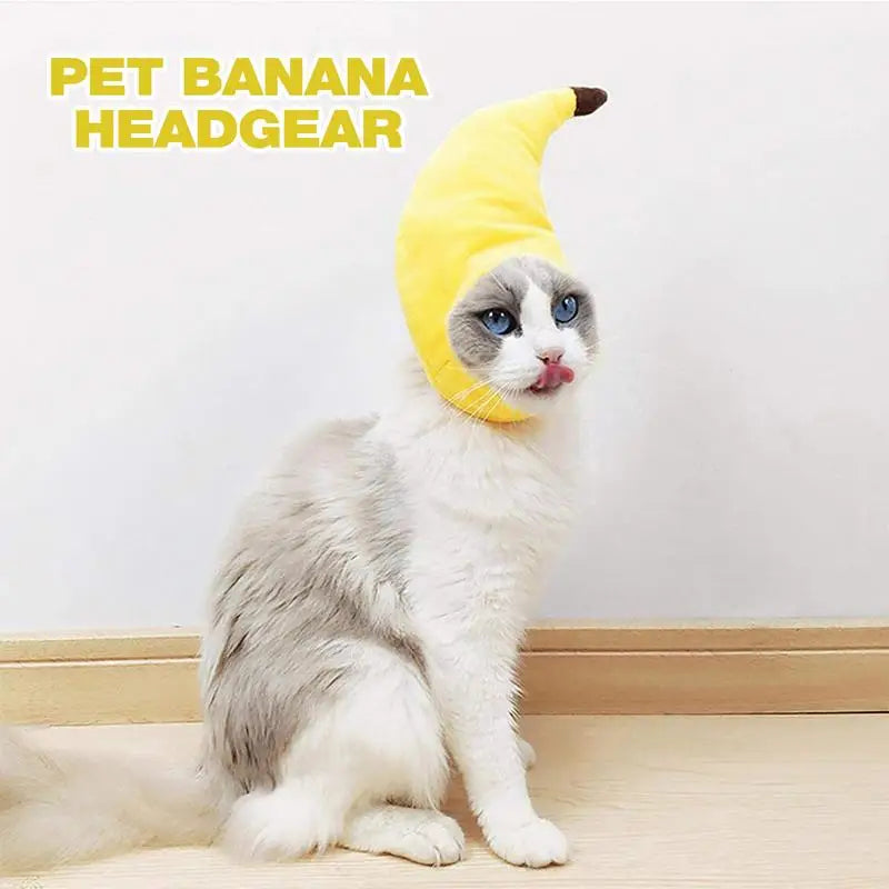 Cat Banana Costume Hat