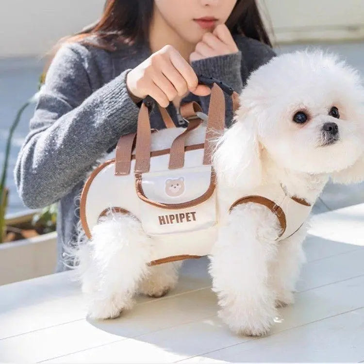 3-in-1 pet carrier and leash for easy travel Backpack-style dog walker with hands-free carrying and built-in storage space