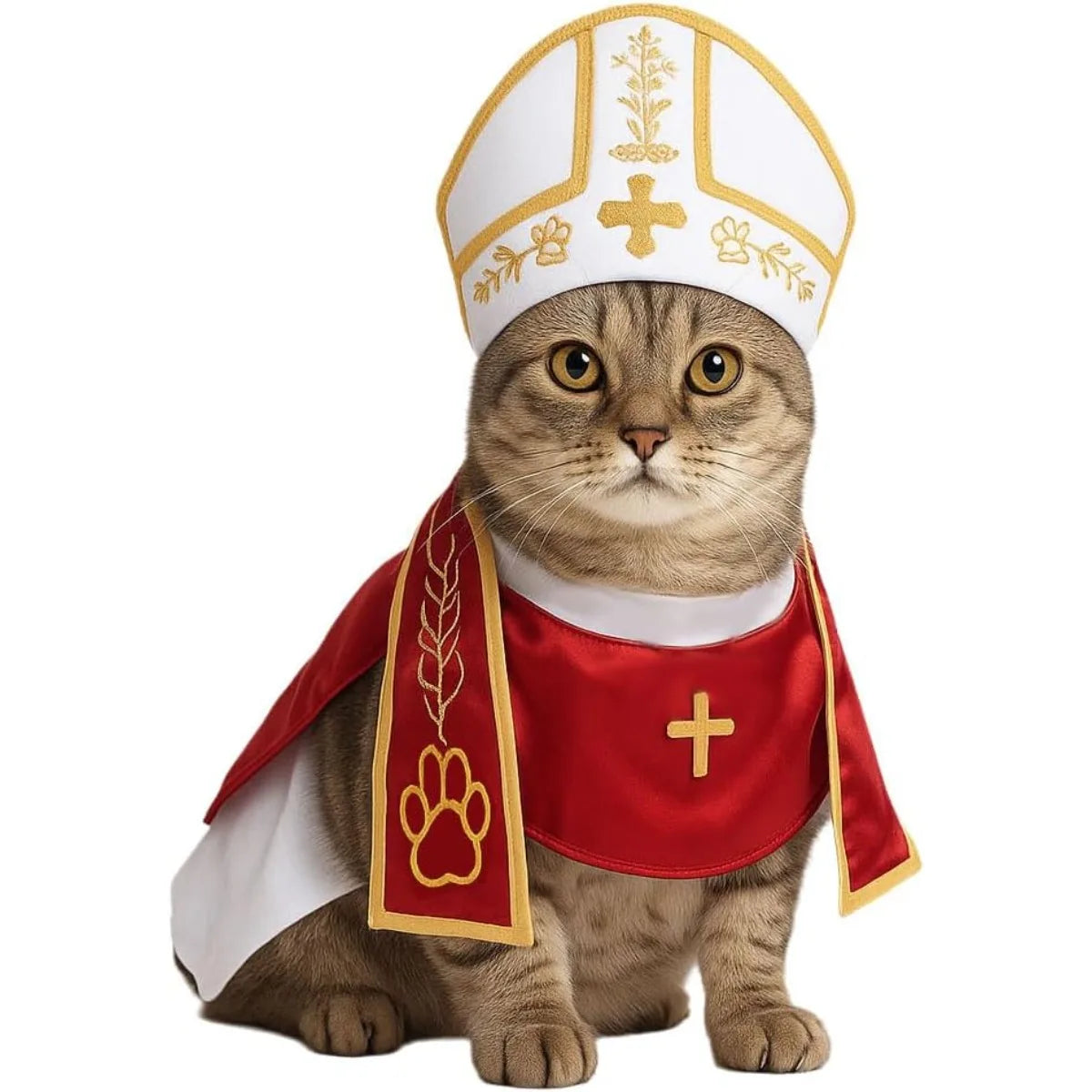 Halloween Pet Pope Costume for Cats