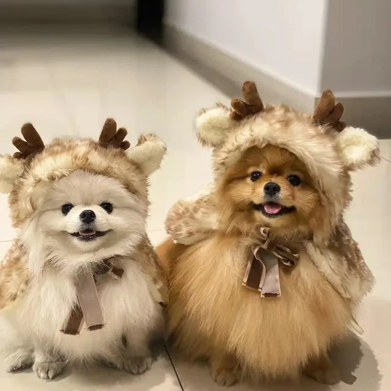 Cute Dog Reindeer Costume for Pets
