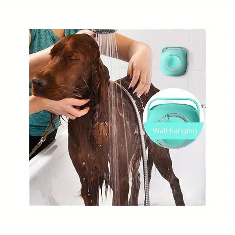 Pet Bath Brush Dog Massage Brush Bath Accessory Silicone Pet Bath Brush for Dogs And Cats
