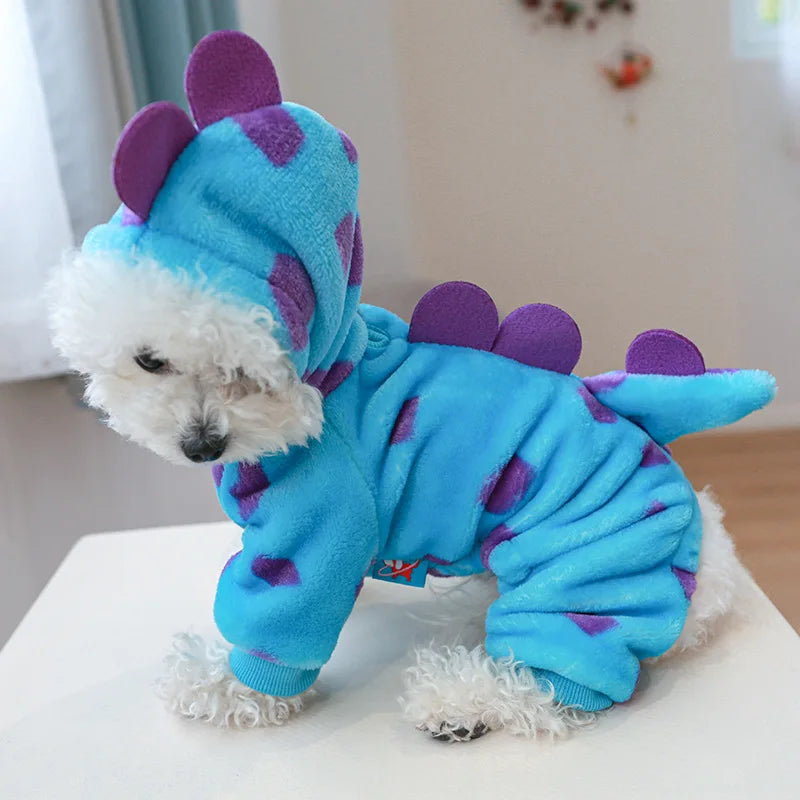 Halloween Dinosaur Dog Costume Hoodie for Pets