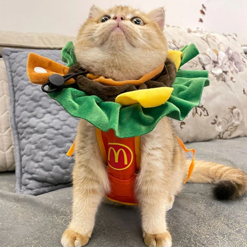Halloween Pet Burger Costume