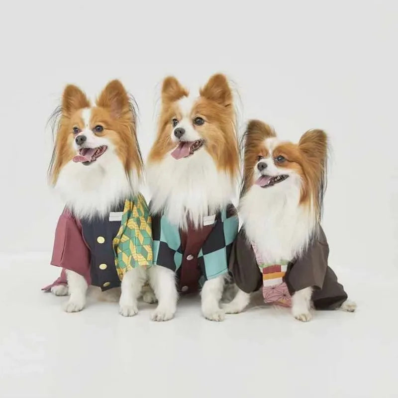 Demon Slayer Dog Kimono Costume Set