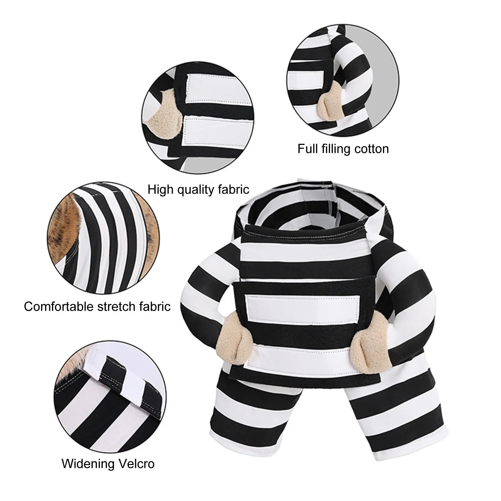 Prisoner Dog Costume for Pets