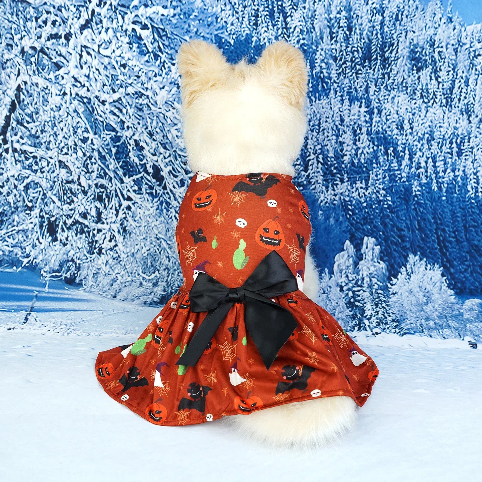 Pumpkin Pet Skirt for Pets - Cute Halloween Outfit