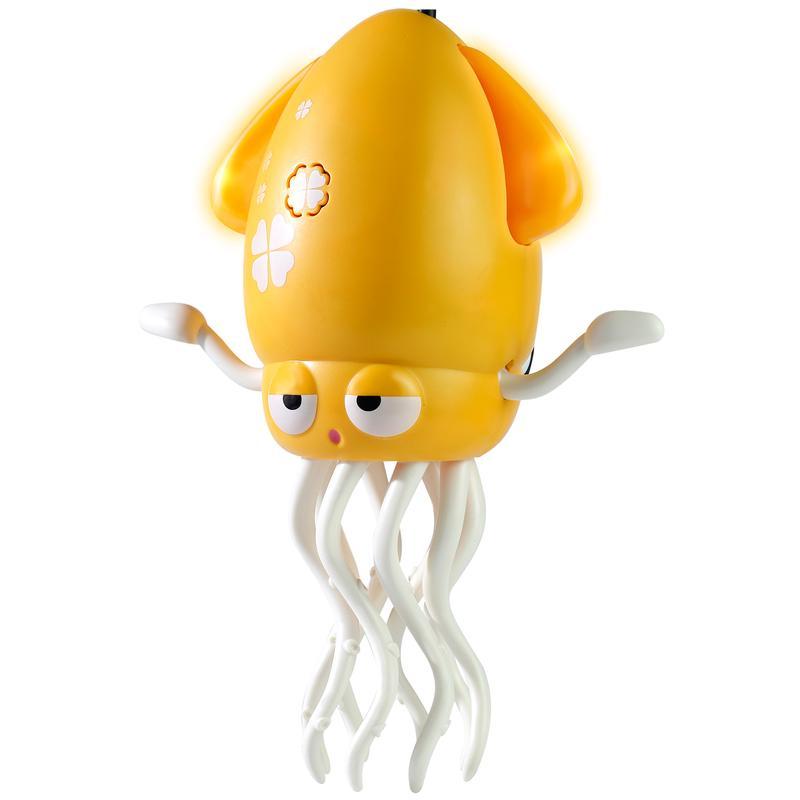 Dancing squid toy, music, lights and fun movements, bright LED lights, cheerful music, safe and durable