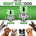 Durable Soccer Ball Dog Toy with Straps - Interactive Tug of War & Water Fetch Toy for Small/Medium Dogs - Perfect Puppy Birthday Gift