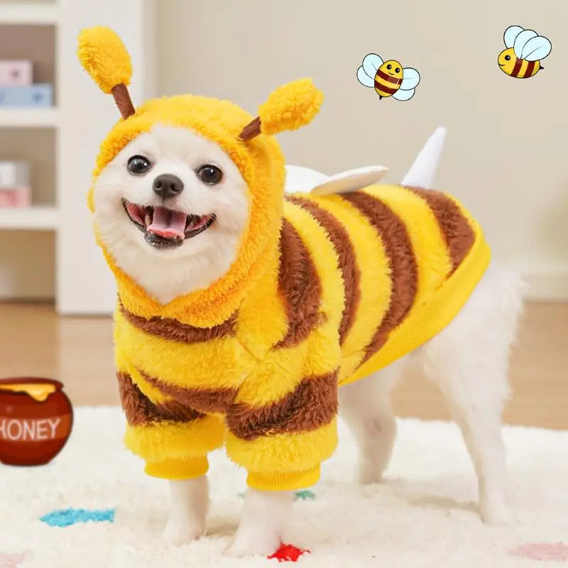 Pet clothes for dogs and cats autumn and winter dog transformation clothes Teddy Bichon French bulldog cat plus velvet new medium-sized dog