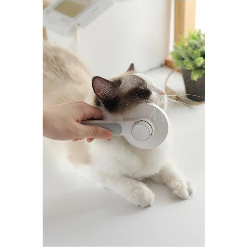 Pet Hair Cleaning Brush, Cute Round Cat Hair Cleaning Tool, Pet Automatic Cleaning Comb