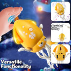 Dancing squid toy, music, lights and fun movements, bright LED lights, cheerful music, safe and durable