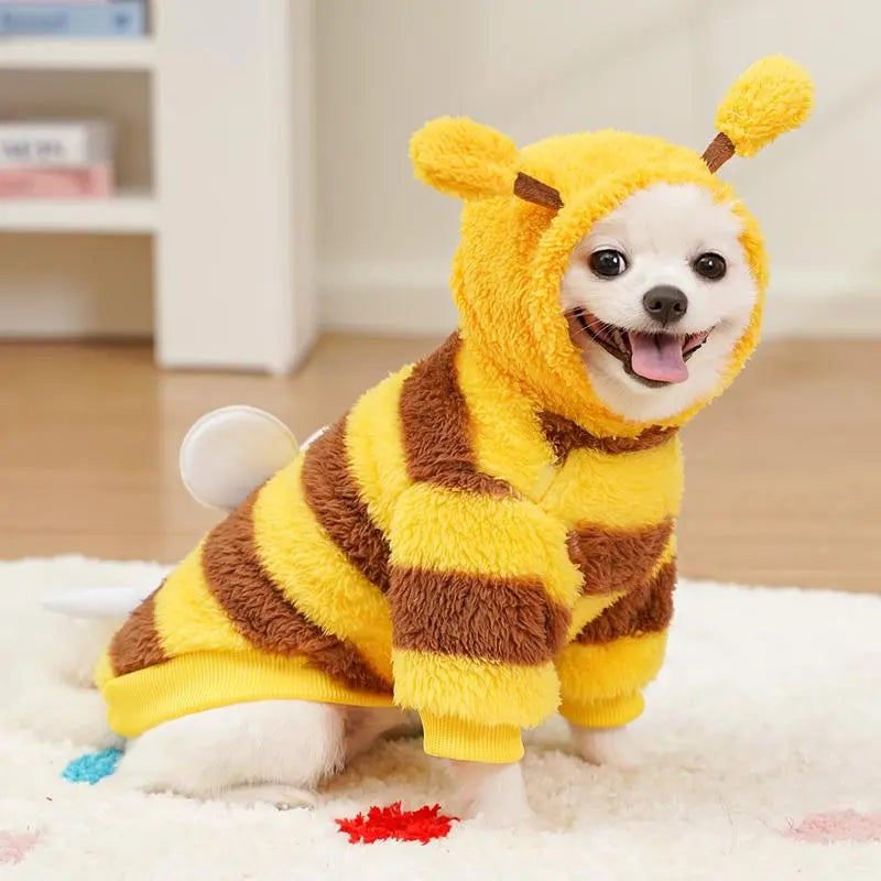 Pet clothes for dogs and cats autumn and winter dog transformation clothes Teddy Bichon French bulldog cat plus velvet new medium-sized dog