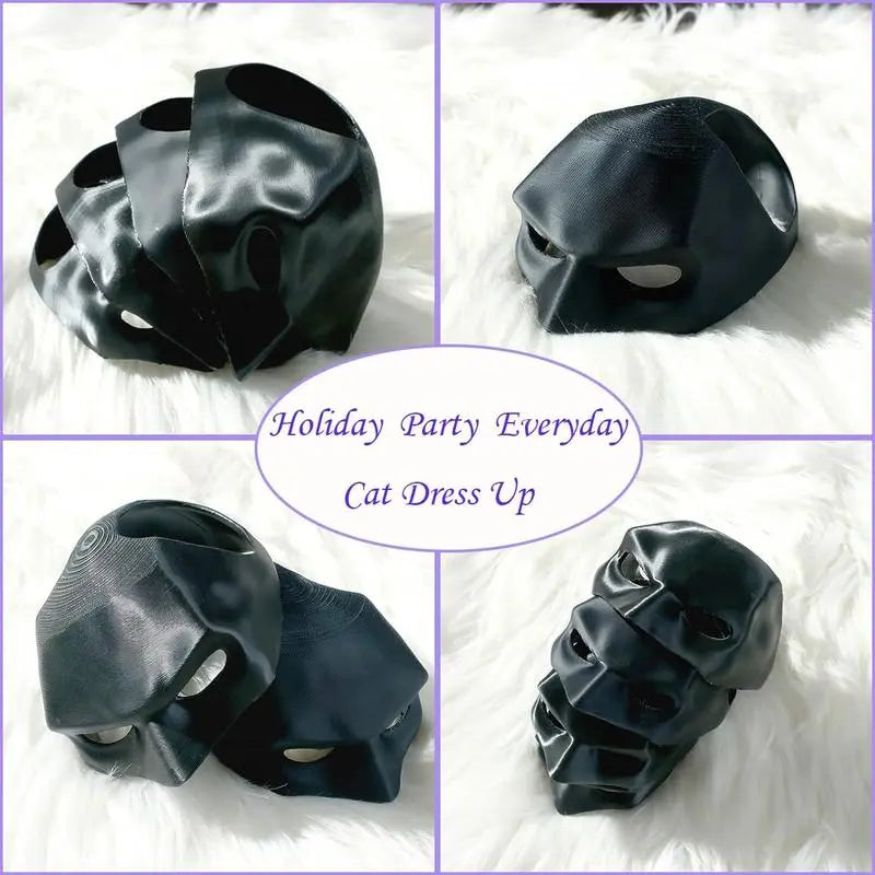 Bat Cat Mask Outfit, Black Cats Bat Cosplay Mask Costumes for Pet Parties Favour Birthday Holiday Everyday Fun Gifts Appeals