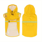 New Pet Raincoat with Hat Big Dog Poncho Waterproof Reflective Dog Raincoat Pet Clothes in Stock