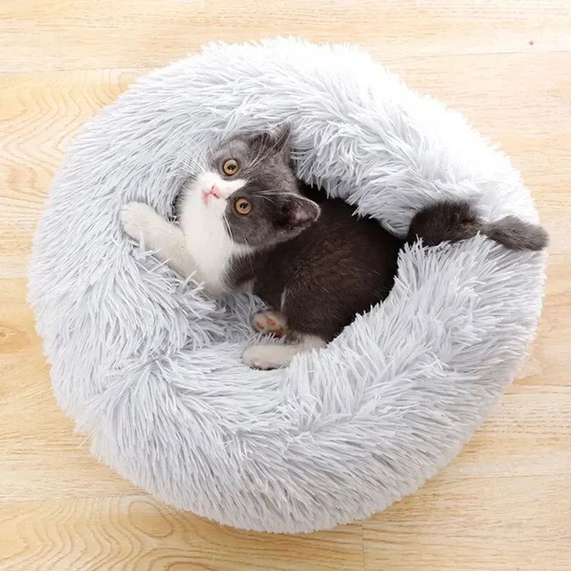 Soft plush pet bed