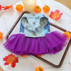 Cute Halloween Pumpkin Skirt for Pets
