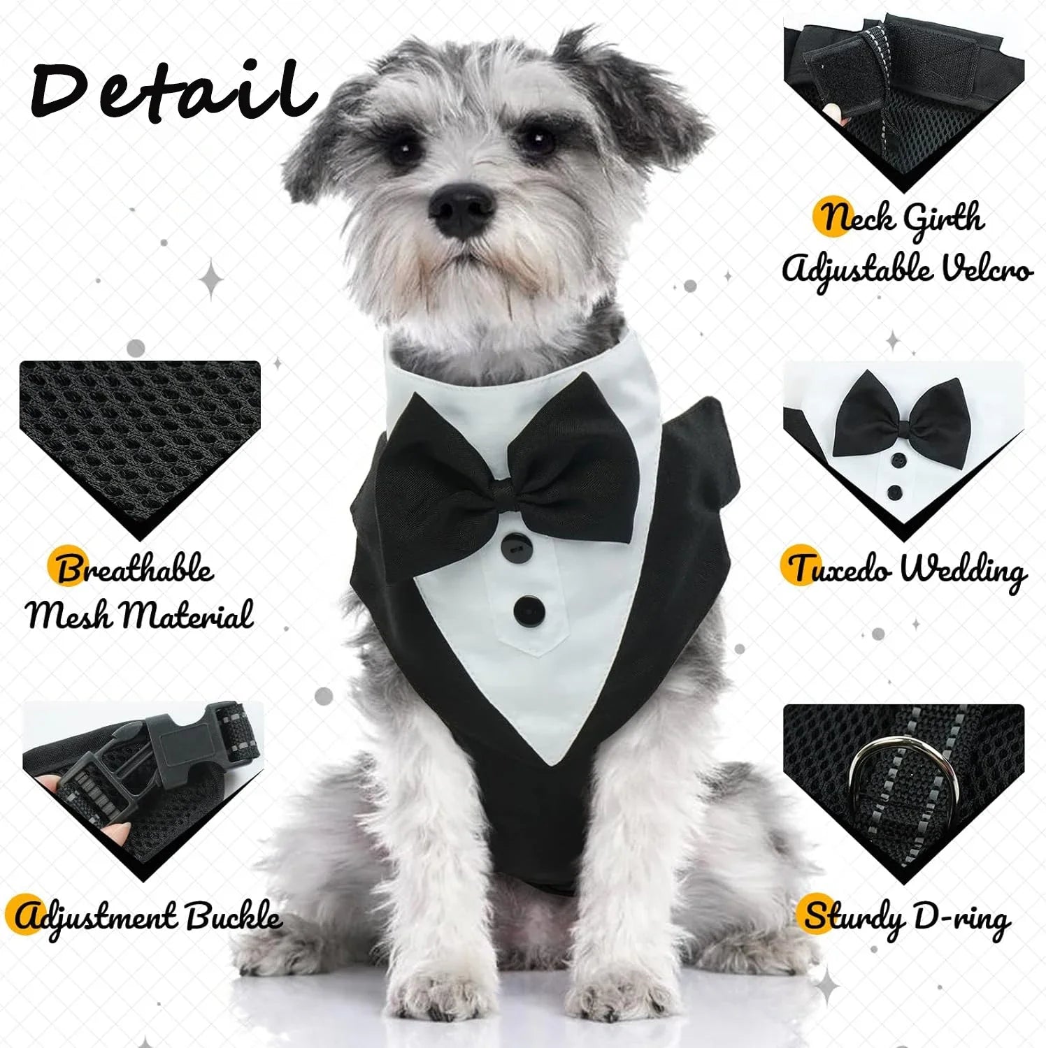 Dog Tuxedo Dress Set