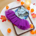 Cute Halloween Pumpkin Skirt for Pets