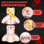 Blood Splatter Dog Halloween Dress - Spooky Style