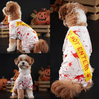 Blood Splatter Dog Halloween Dress - Spooky Style