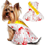 Blood Splatter Dog Halloween Dress - Spooky Style