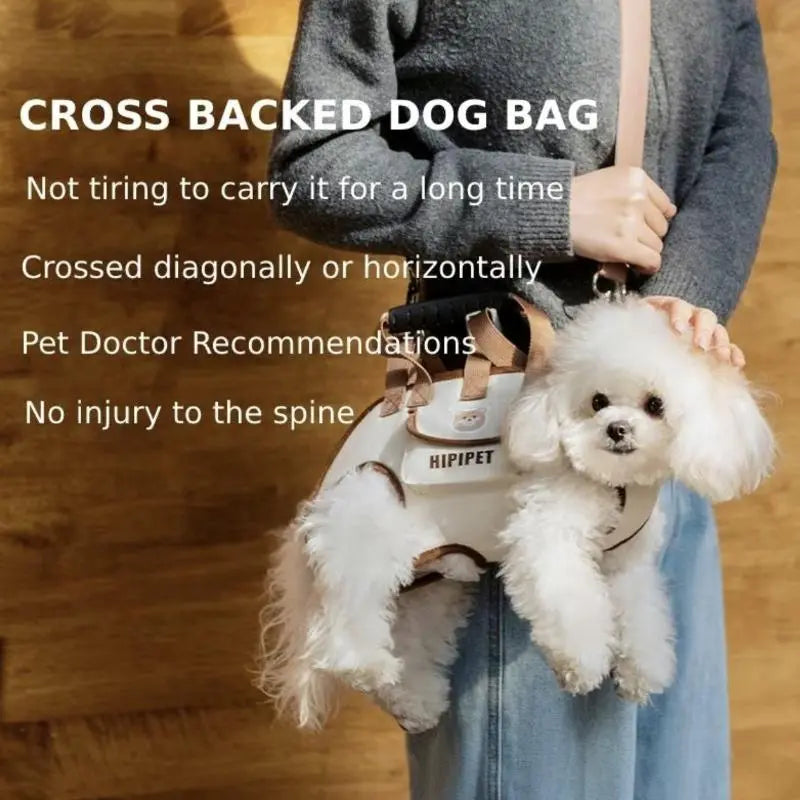3-in-1 pet carrier and leash for easy travel Backpack-style dog walker with hands-free carrying and built-in storage space