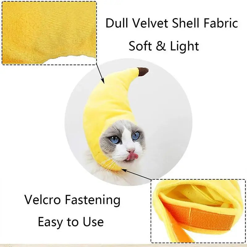 Cat Banana Costume Hat