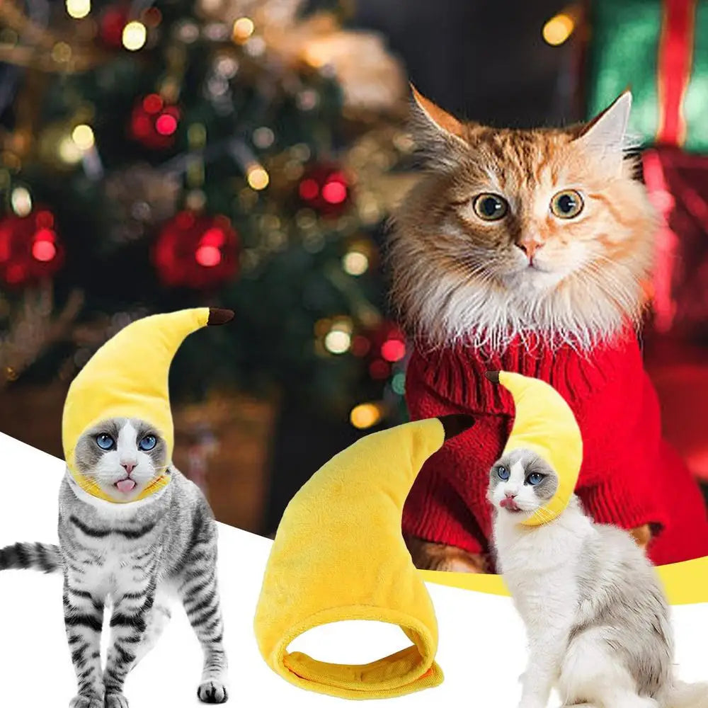 Cat Banana Costume Hat