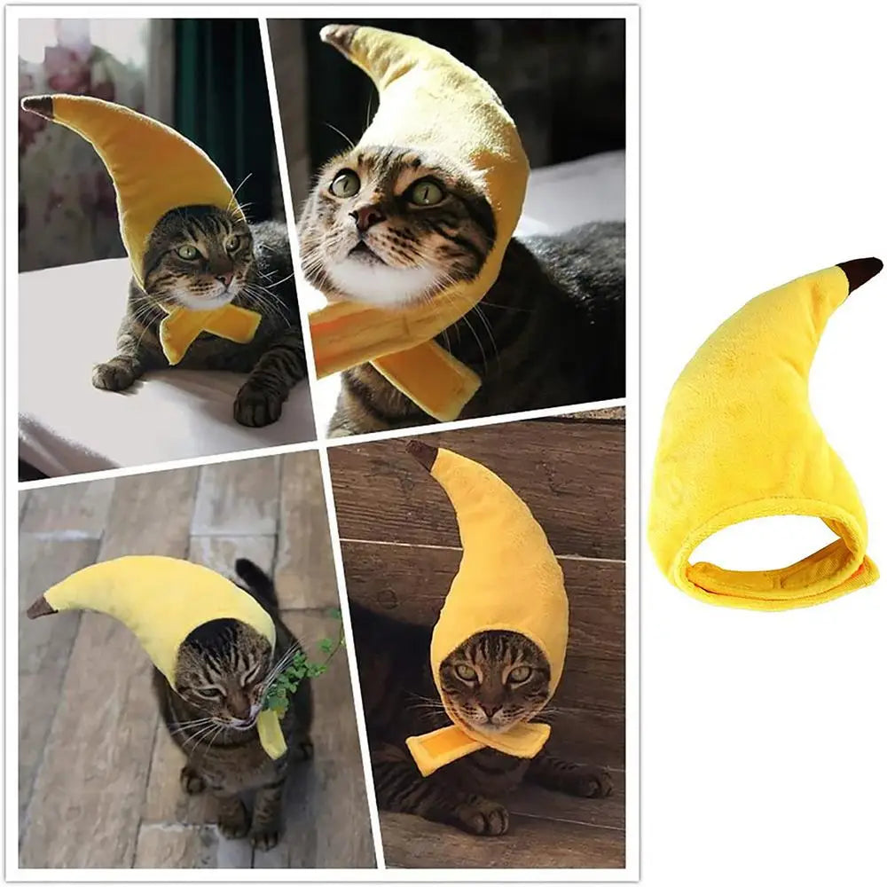 Cat Banana Costume Hat