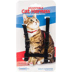 Coastal Figure H Adjustable Nylon Cat Harness Black 3-8 in x 10-18 in