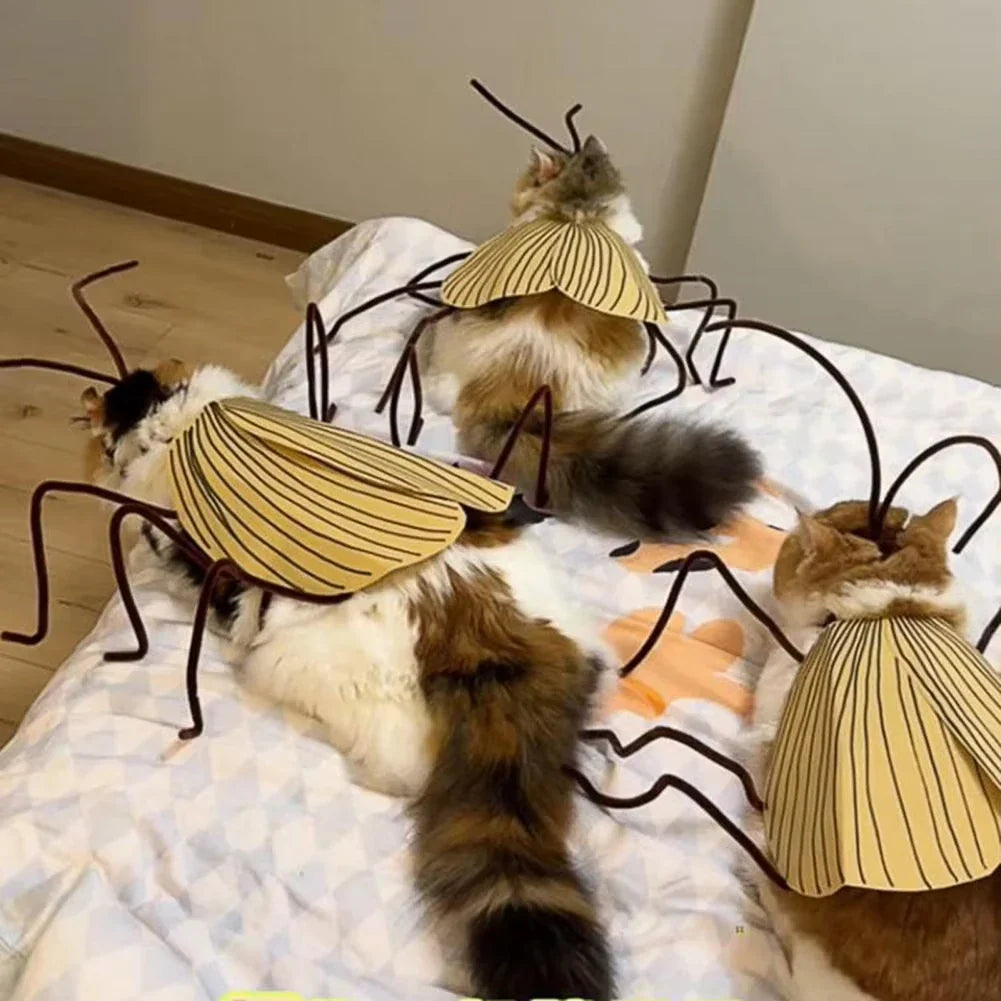 Cockroach Costume for Cats (Nuclear Halloween)