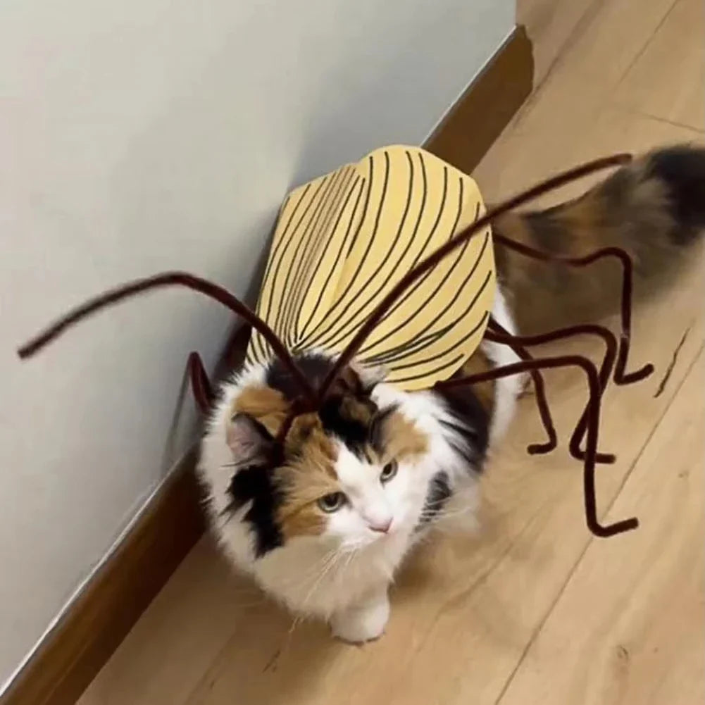 Cockroach Costume for Cats (Nuclear Halloween)