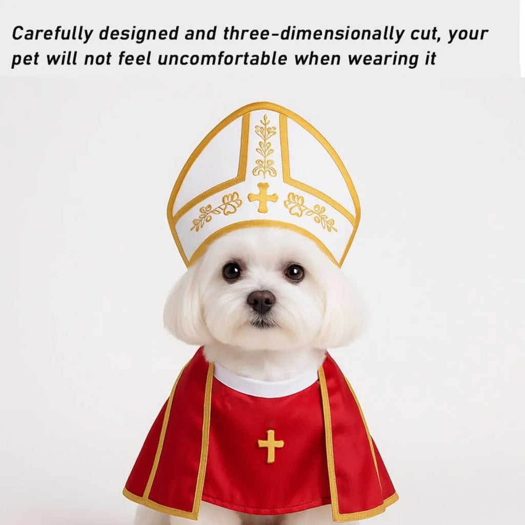 Halloween Pet Pope Costume for Cats