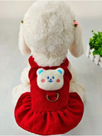 Corduroy Dog Dress for Small Dogs