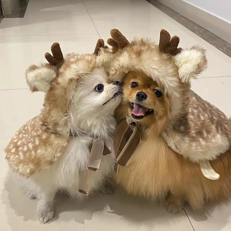 Cute Dog Reindeer Costume for Pets