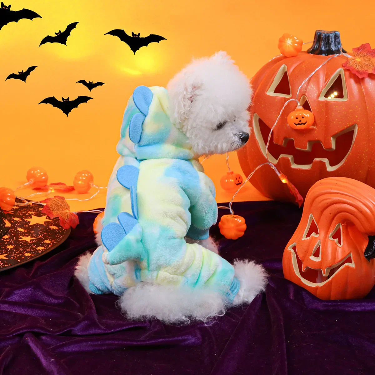 Halloween Dinosaur Dog Costume Hoodie for Pets