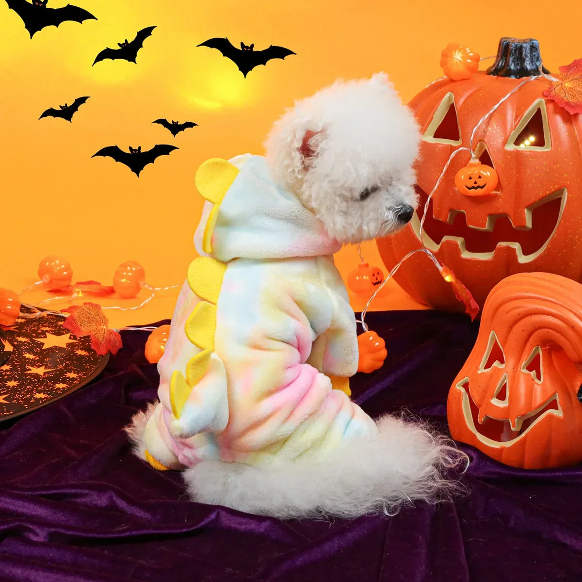 Halloween Dinosaur Dog Costume Hoodie for Pets