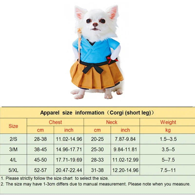 Dog and Cat Halloween Costume Set for Pets
